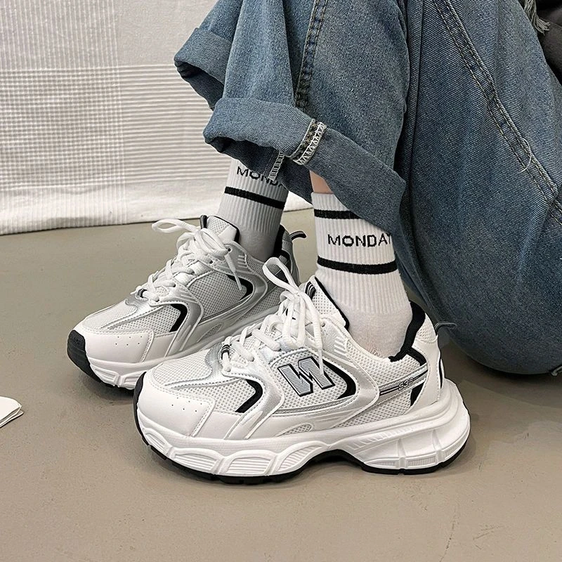 回力潮品春季新款时尚休闲运动鞋子女爆款百搭厚底透气老爹鞋