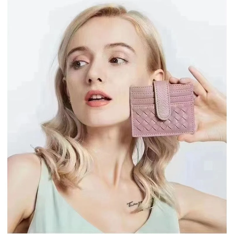 WY-卡包新款编织便携式小卡套小钱包#A60