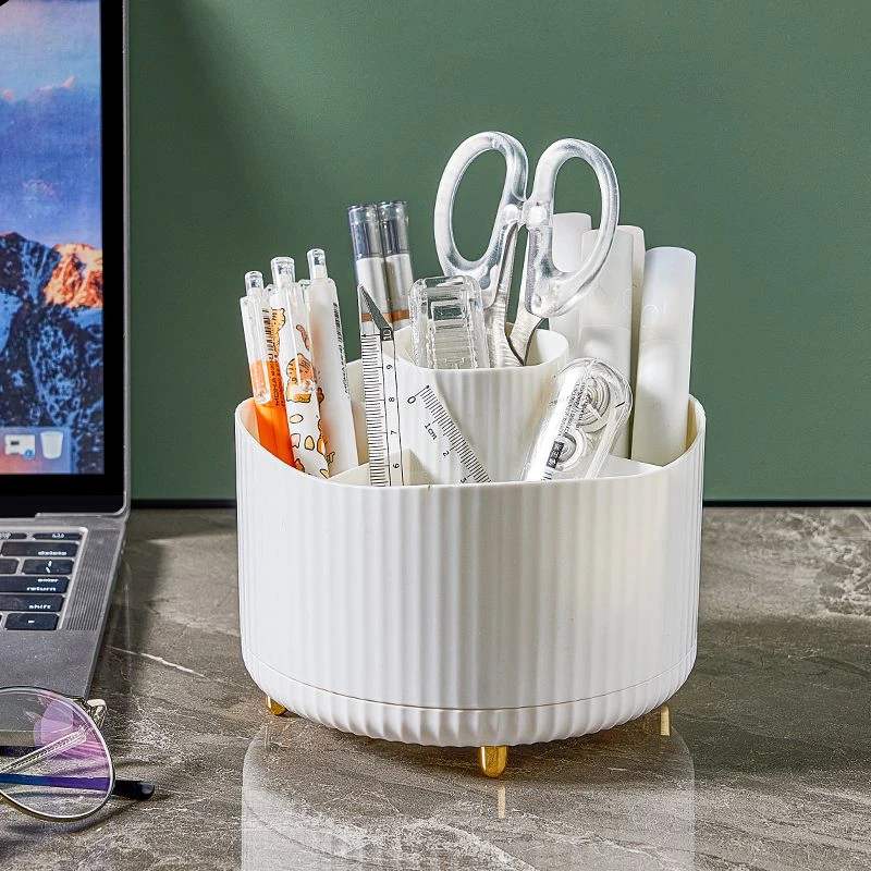 360度旋转笔筒ins简约书桌收纳盒学生桌面大容量笔盒多功能男女孩