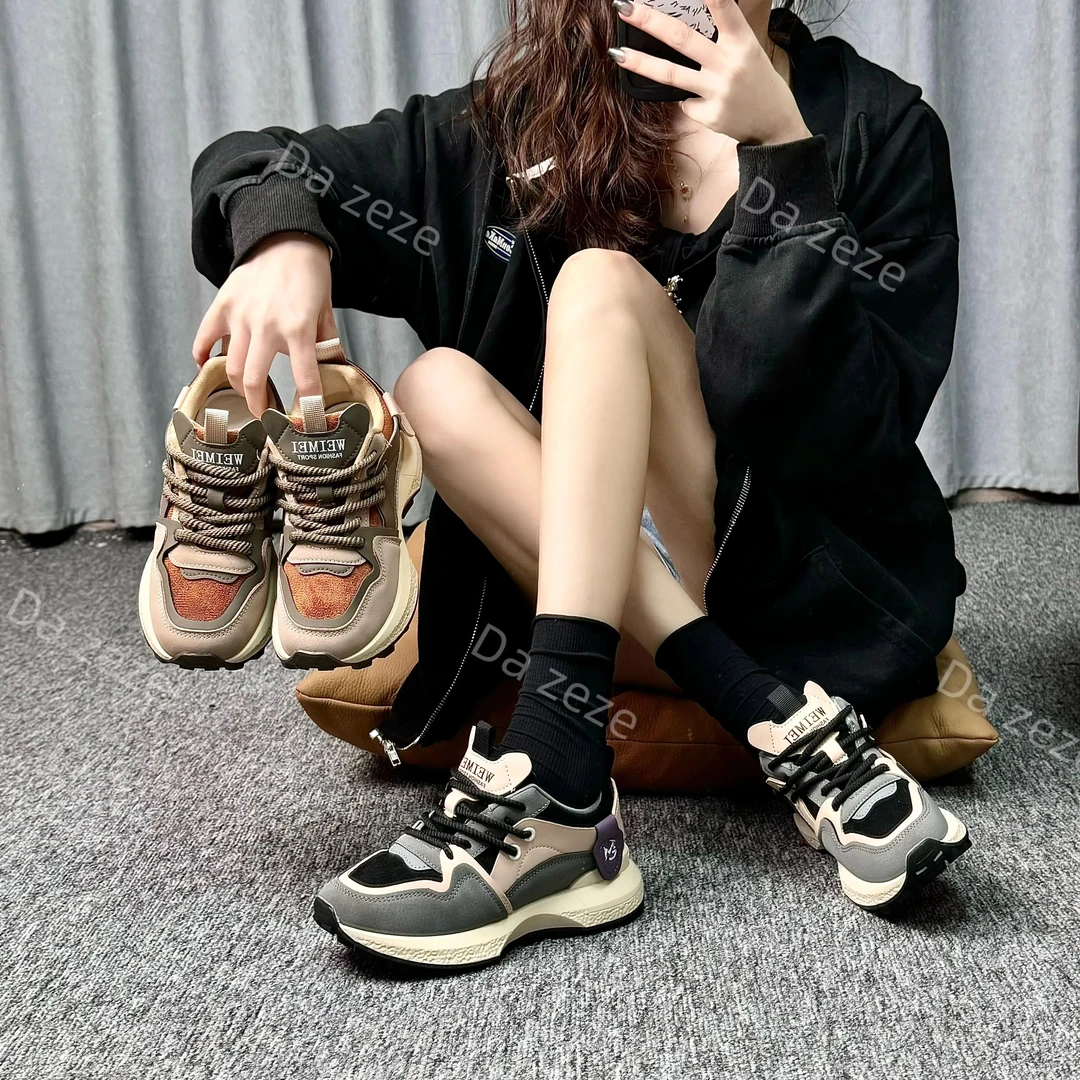 松鼠 2024新款阿甘鞋女时尚百搭防滑透气学生休闲运动鞋3308