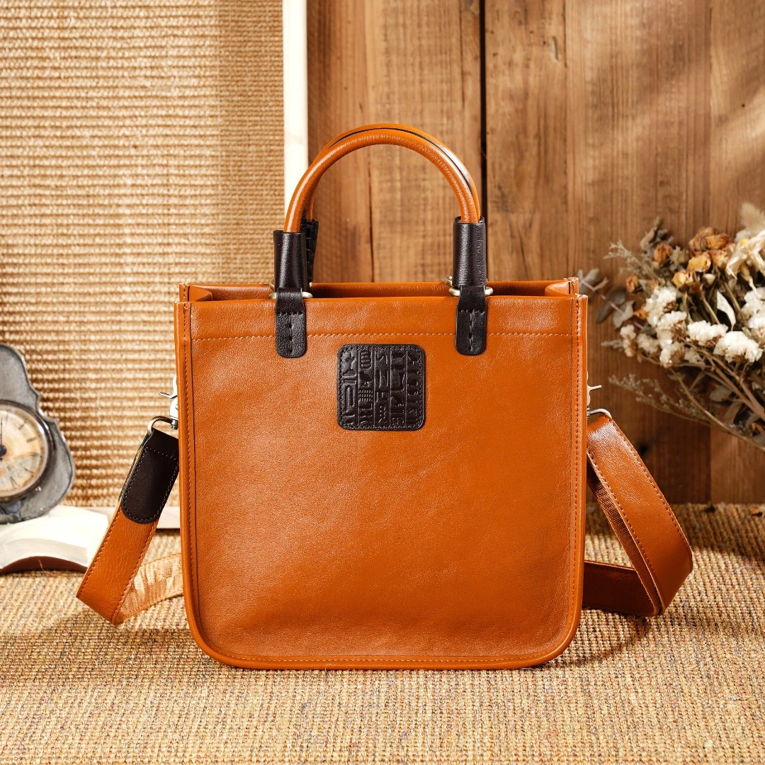 岩牛【小浩臻藏】植鞣皮戴妃包复古手工包斜挎单肩包女包YN00288