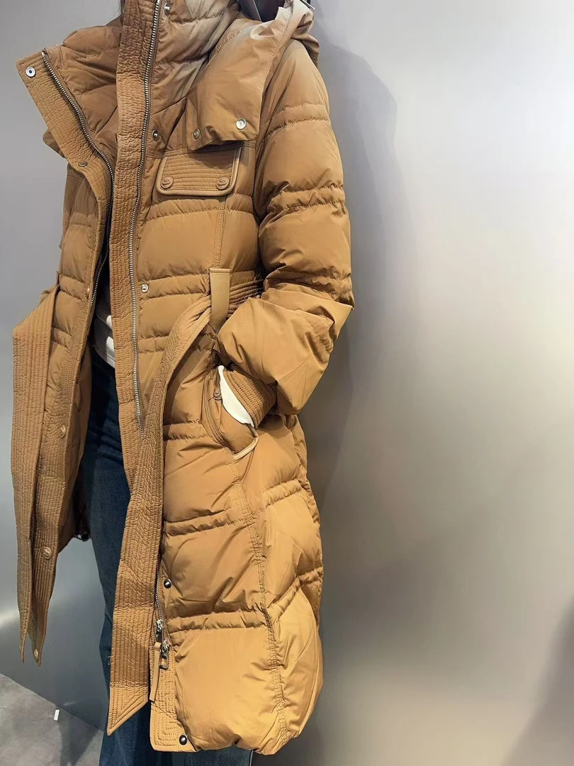 蒂慕2024新款潮流时尚百搭长款羽绒服