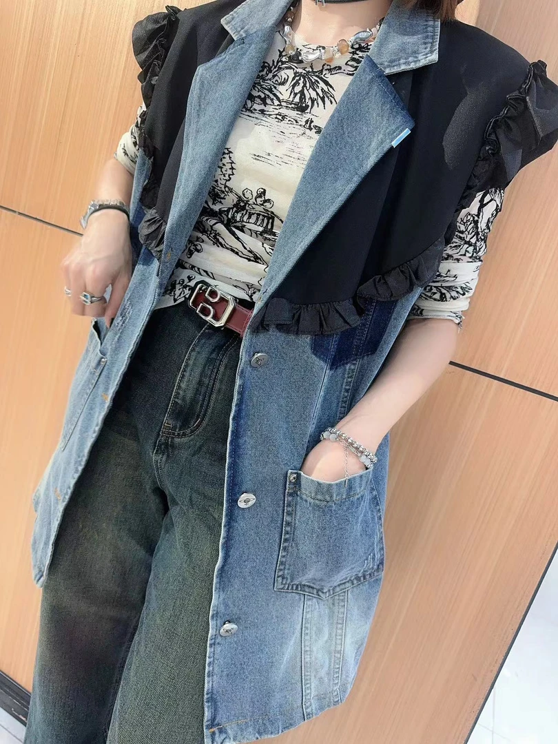 蒂慕2024秋季洋气休闲时尚潮流马甲