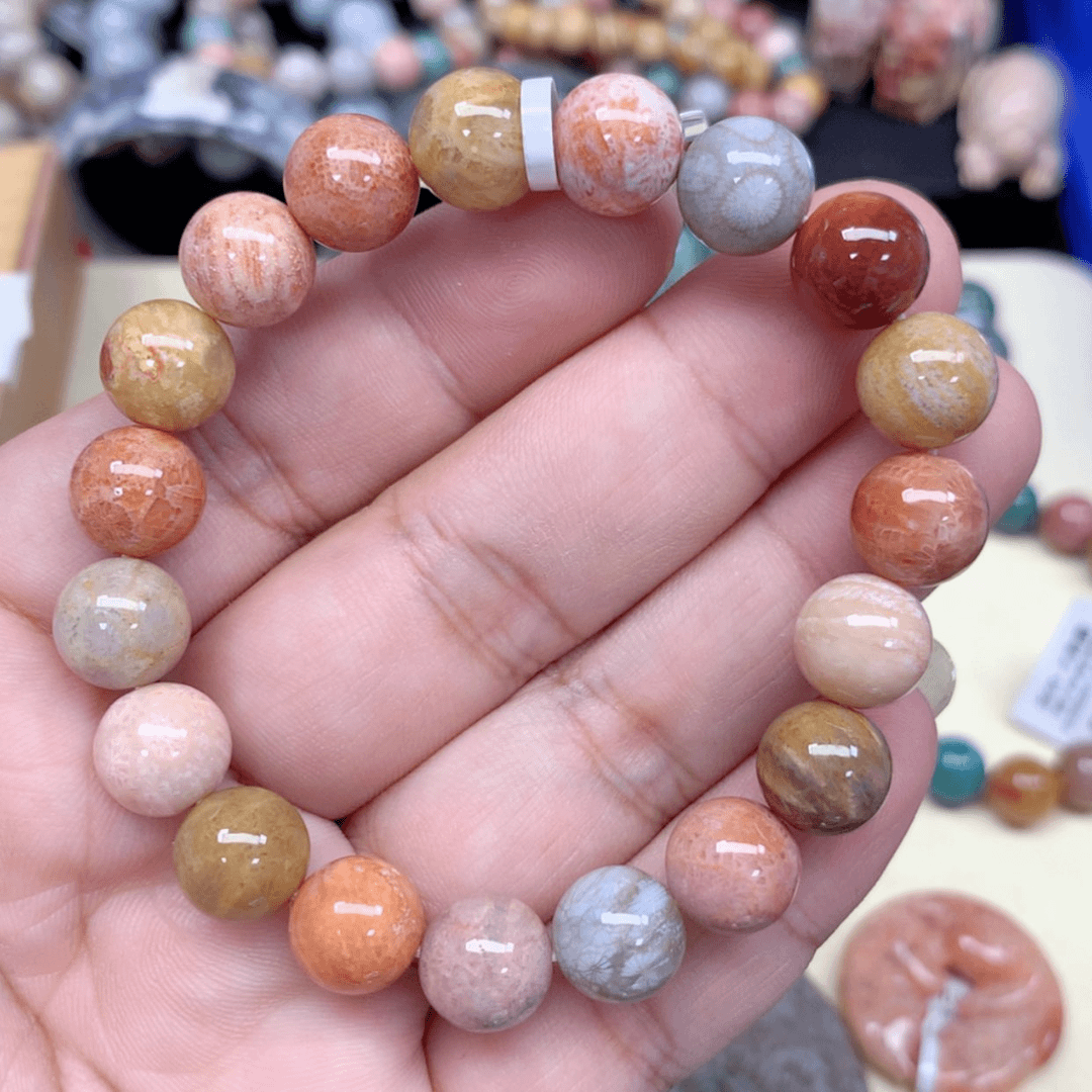 【闪购商品】硅化珊瑚（珊瑚玉）手链未镶嵌281
