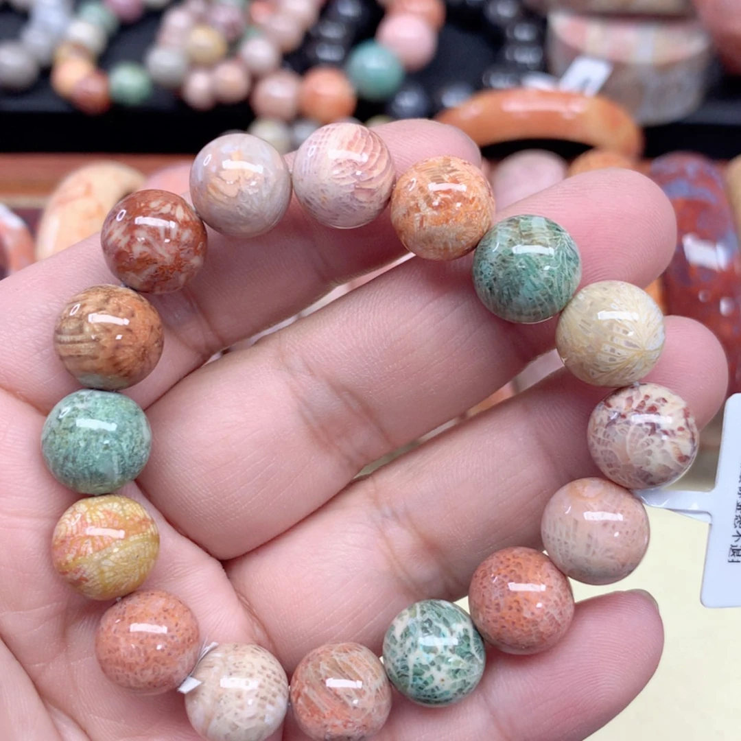 【闪购商品】硅化珊瑚（珊瑚玉）手链未镶嵌308