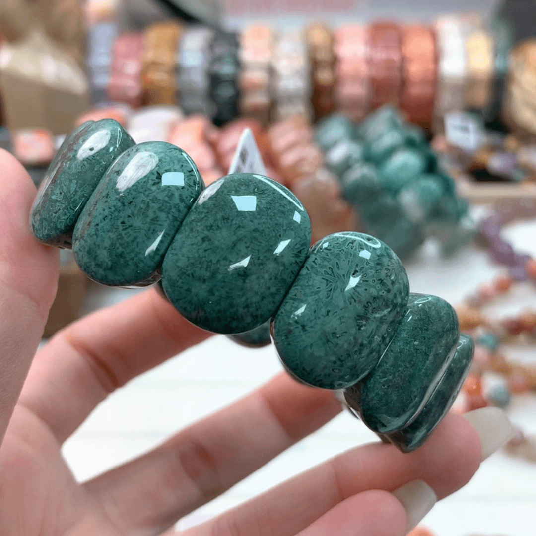 【闪购商品】硅化珊瑚（珊瑚玉）手链未镶嵌417