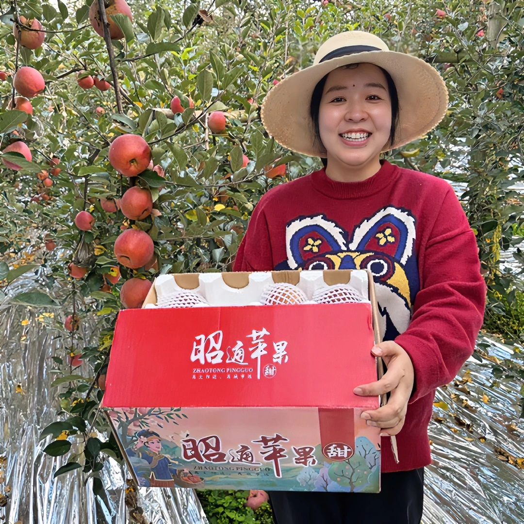 【顺丰快递】云南昭通新鲜冰糖心苹果脆甜多汁红富士丑苹果现摘现发
