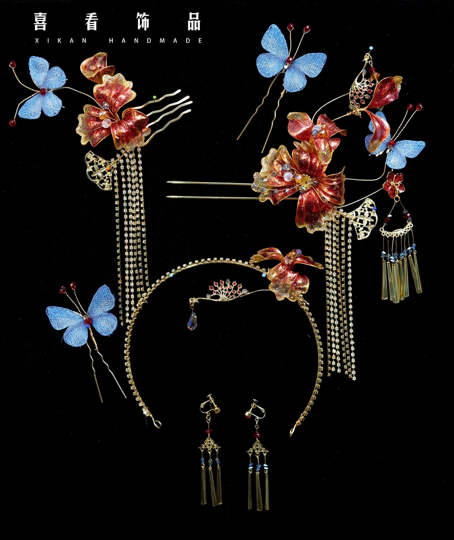 HZ650喜看优选精致花朵俏皮可爱新中式