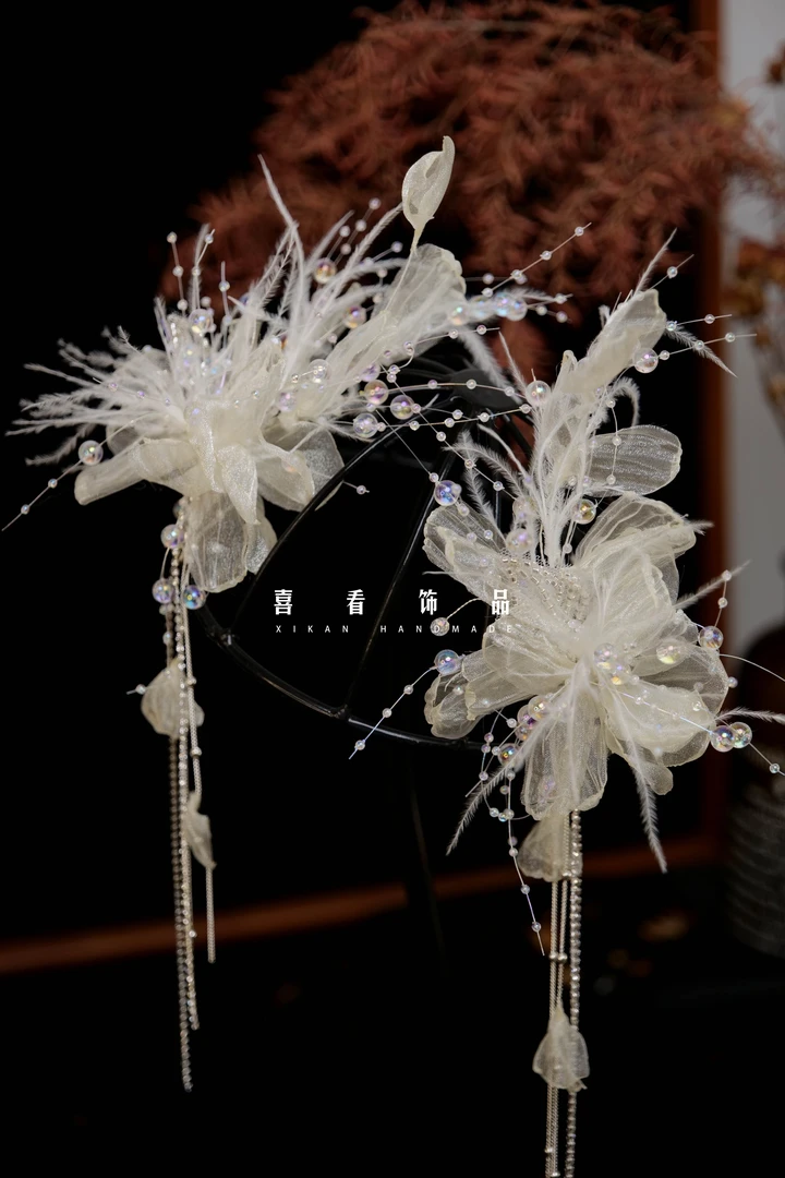 TS300喜看优选唯美浪漫新娘侧边头饰