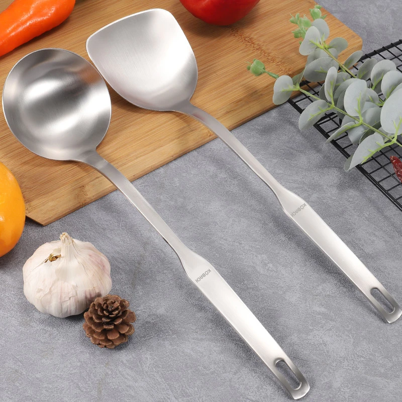 KBH/康巴赫一体食品级不锈钢加厚铲勺铲子厨师炒菜家用锅铲厨房