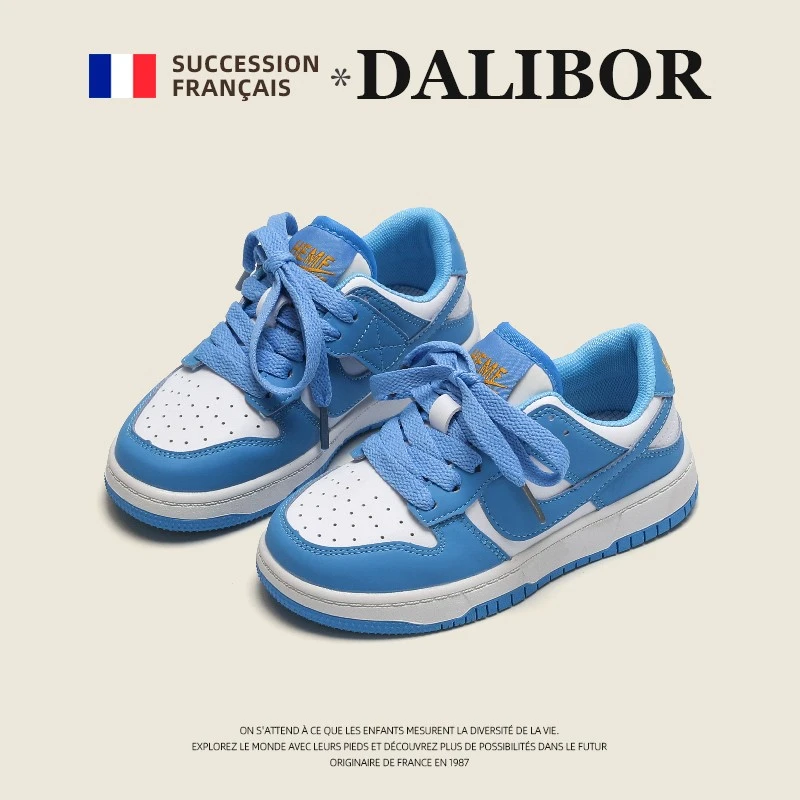 TUBAGE AJ儿童板鞋2024秋季新款男童低帮 运动鞋女童鞋软底中大童