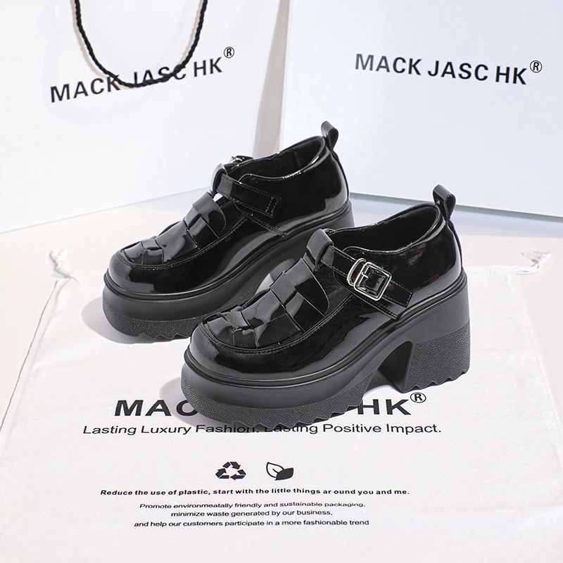 香港MACKJASCHK小个子12CM凉鞋女2024夏季新款厚底透气镂空沙滩鞋