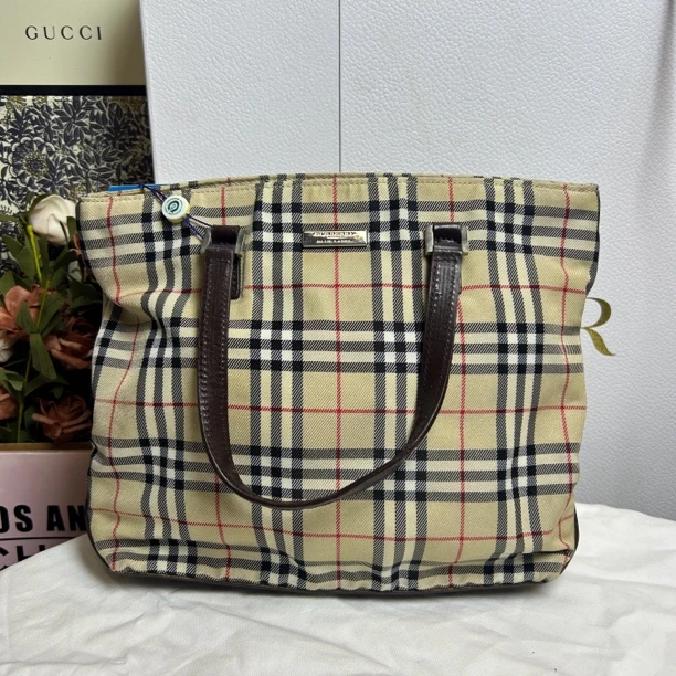 95新 BURBERRY/博柏利 Burberry  手提菜篮子