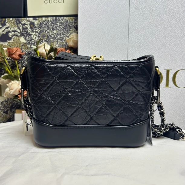 99新 Chanel/香奈儿 黑金流浪小号单肩斜挎包经典百搭时尚