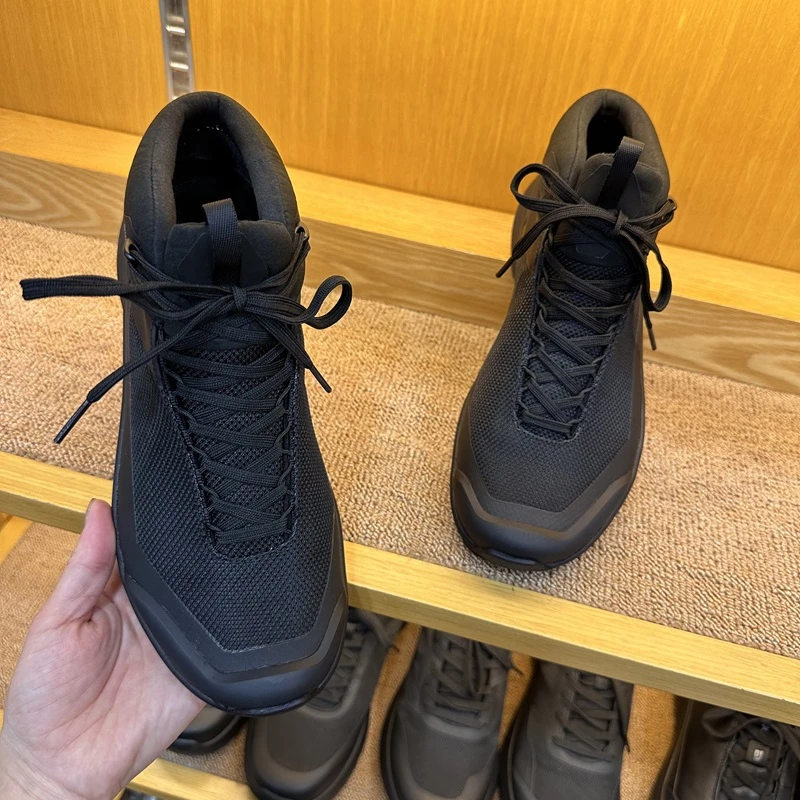 015(石墨烯保暖锁温)冬季男士FL中帮男士防水户外运动户外登山鞋