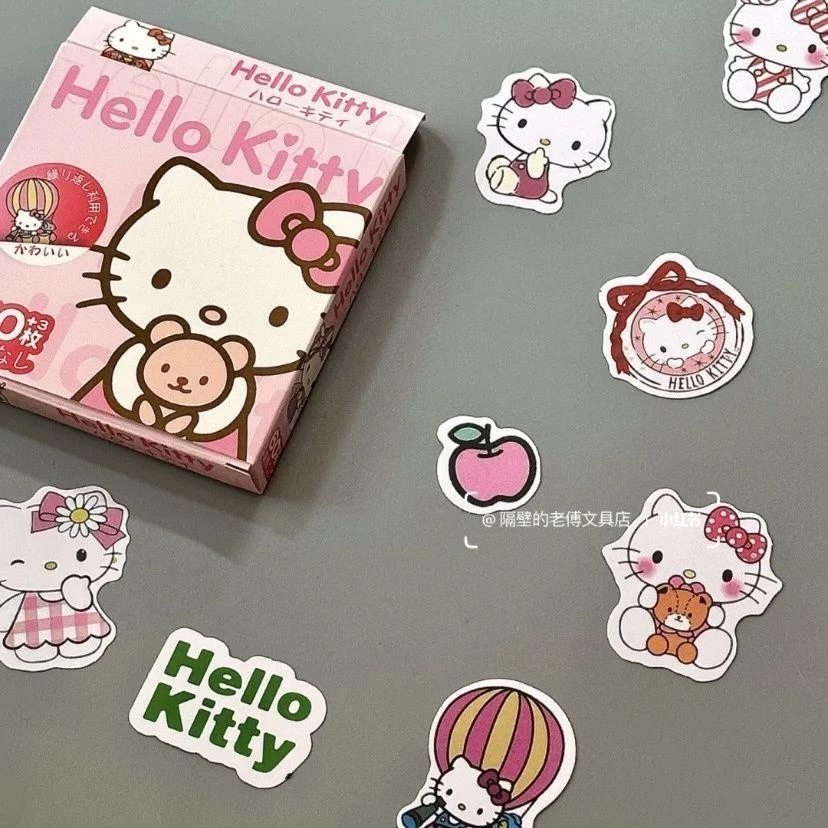 三丽欧hellokitty贴纸ins高颜值爆款礼盒小图案可爱小型手帐装饰