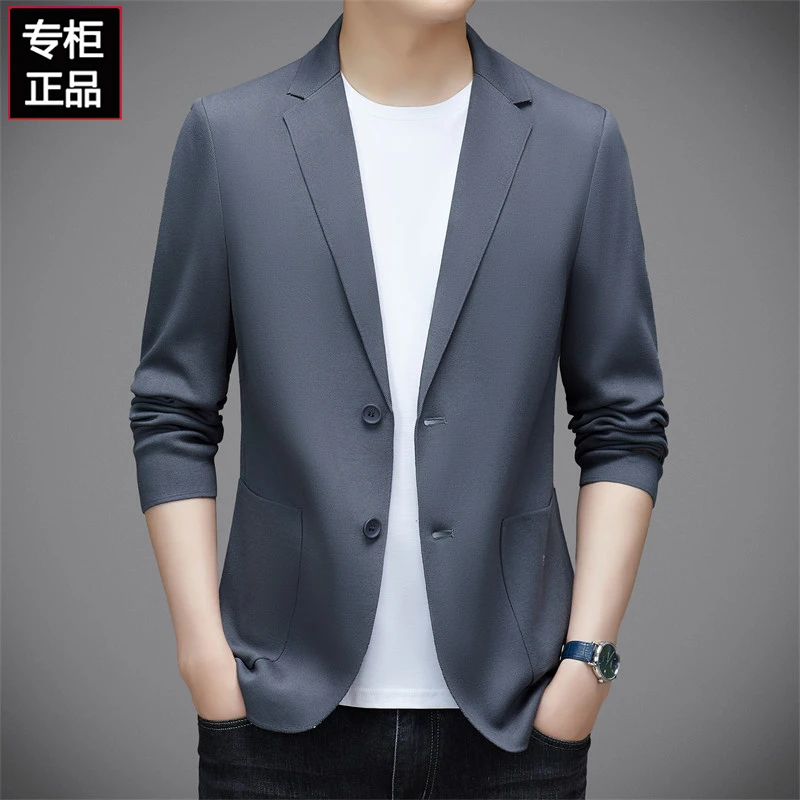 轻奢大牌男装秋季新款男士西服商务休闲单西正装免烫高档西装上衣