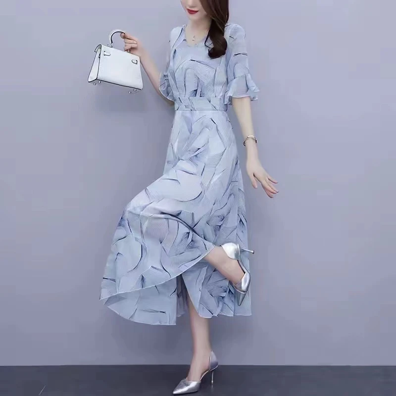 【编号T421-T440】气质时尚显瘦夏款连衣裙（图片供参考，以实物为准