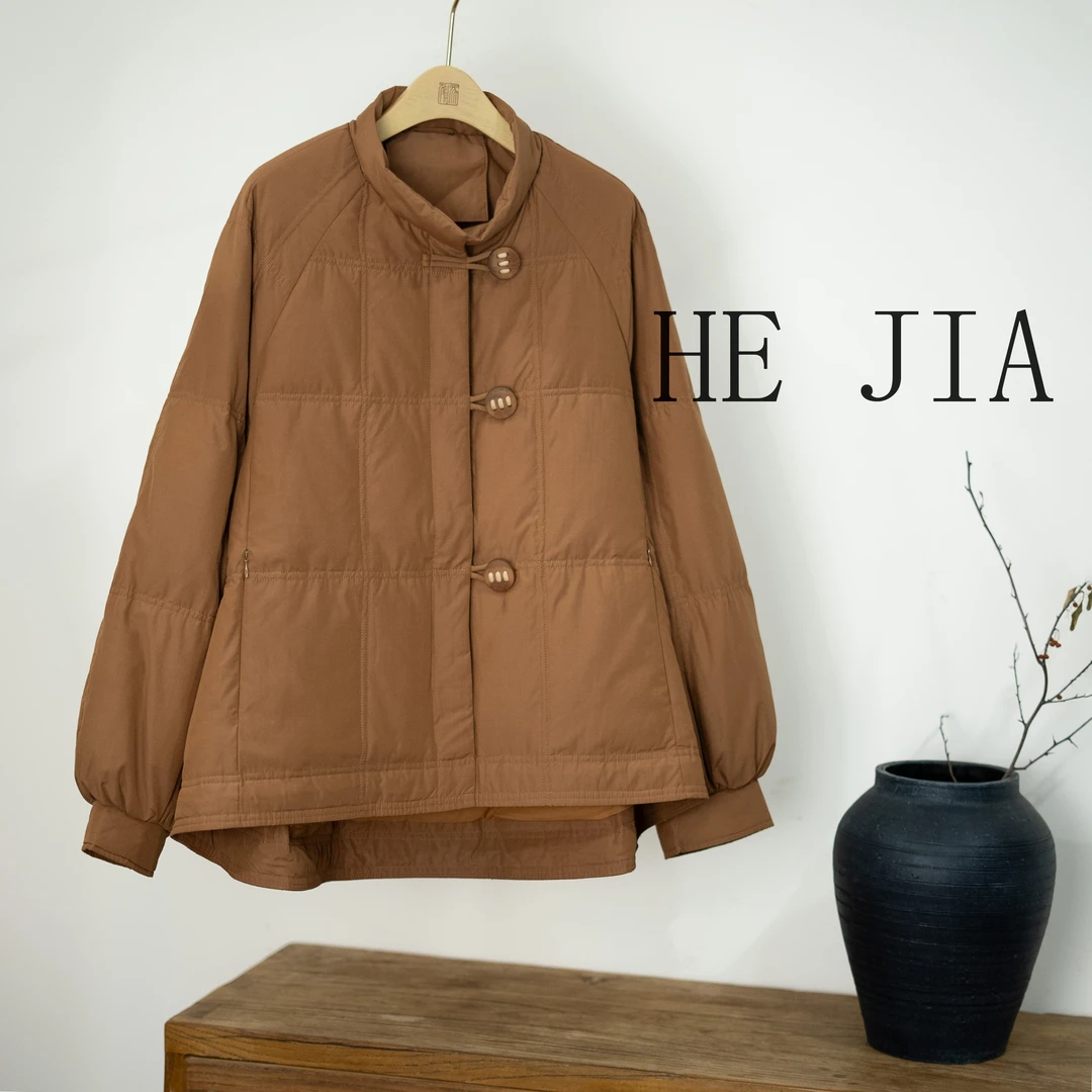 和家2024新款高端保暖立领短款羽绒服-219067