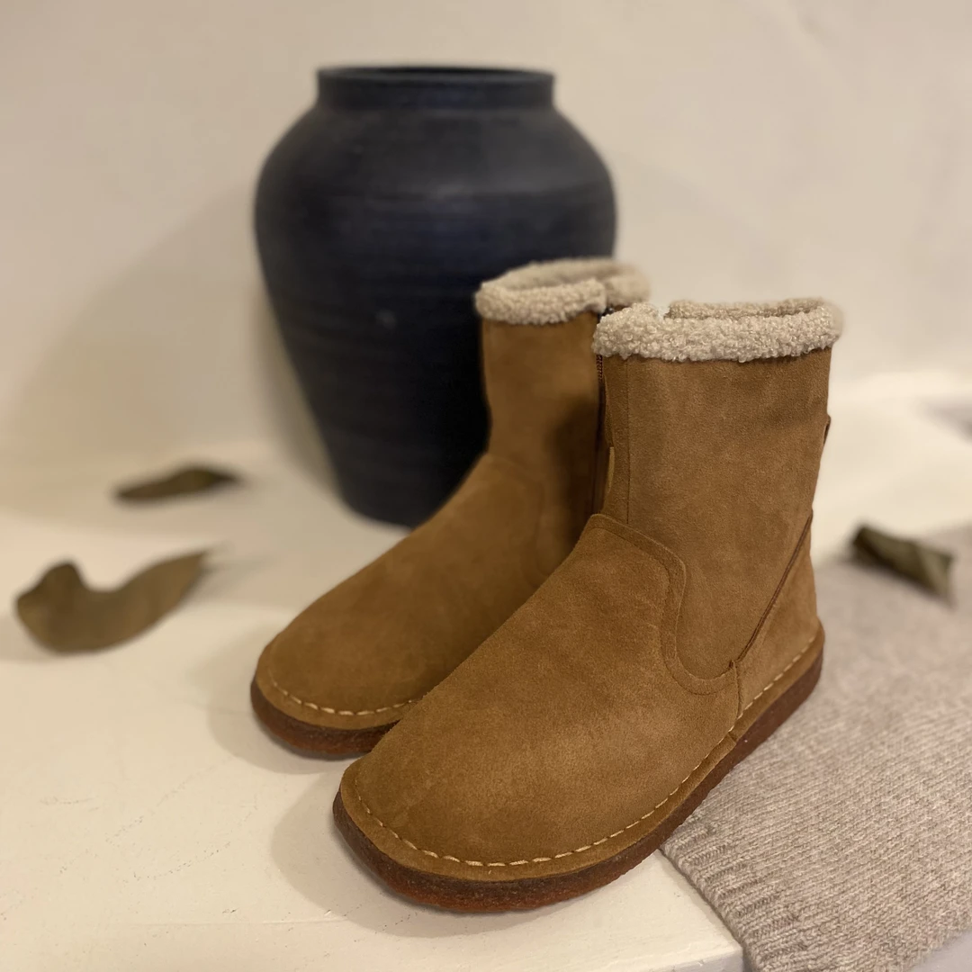 【红姐专属】和家女装2023新款加绒中筒小暖炉拉链靴子-3-99