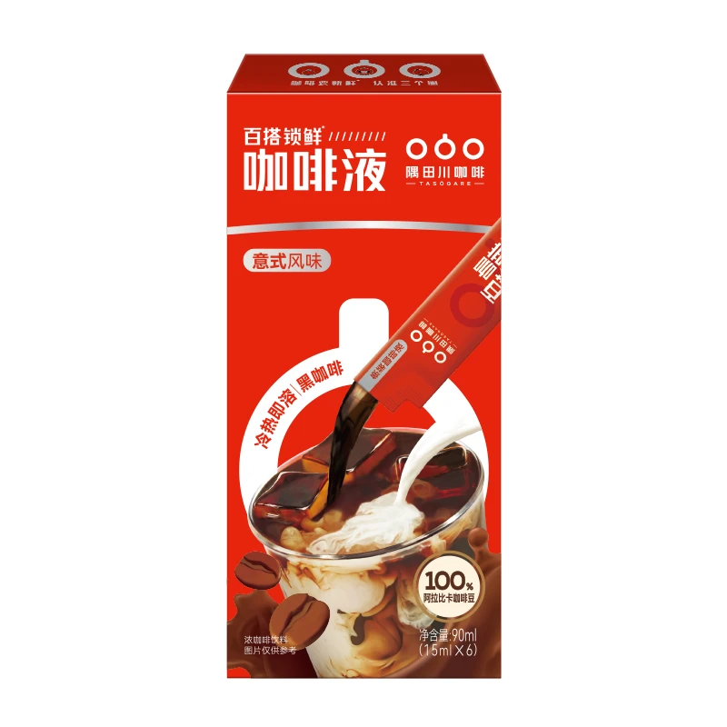 【会员】隅田川锁鲜意式经典丝滑小红条咖啡液6条
