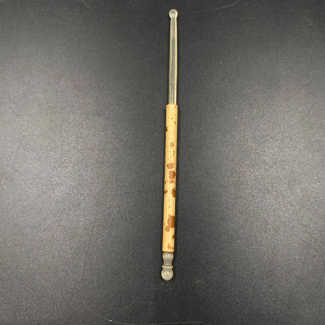 竹制品红湘妃花牛角耳挖耳勺拍下随机花纹一个