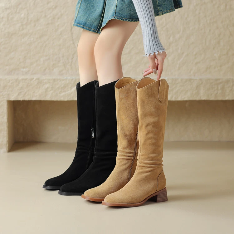 《成都●手工定制》显瘦弹力秋冬长筒厚底冬季显瘦弹力秋冬长筒厚