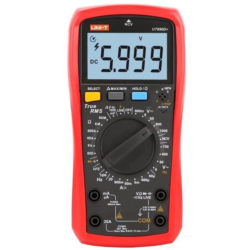 优利德万用表UT890C+ 数字多功能表数显电流表电容表UT890D万能表