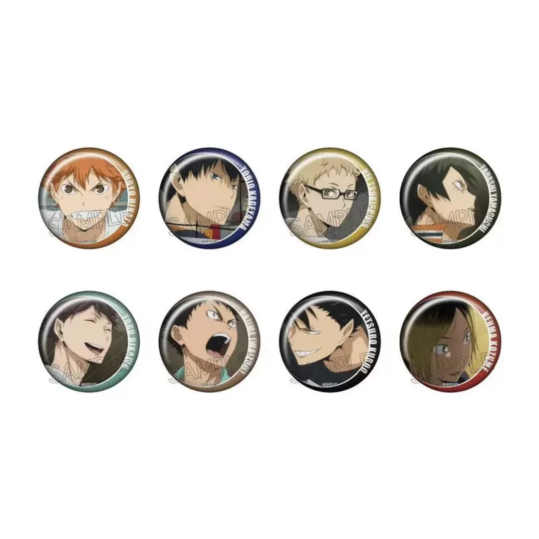 排球少年 百面相吧唧徽章 vol.1弹 vol.4弹（默认代拆）