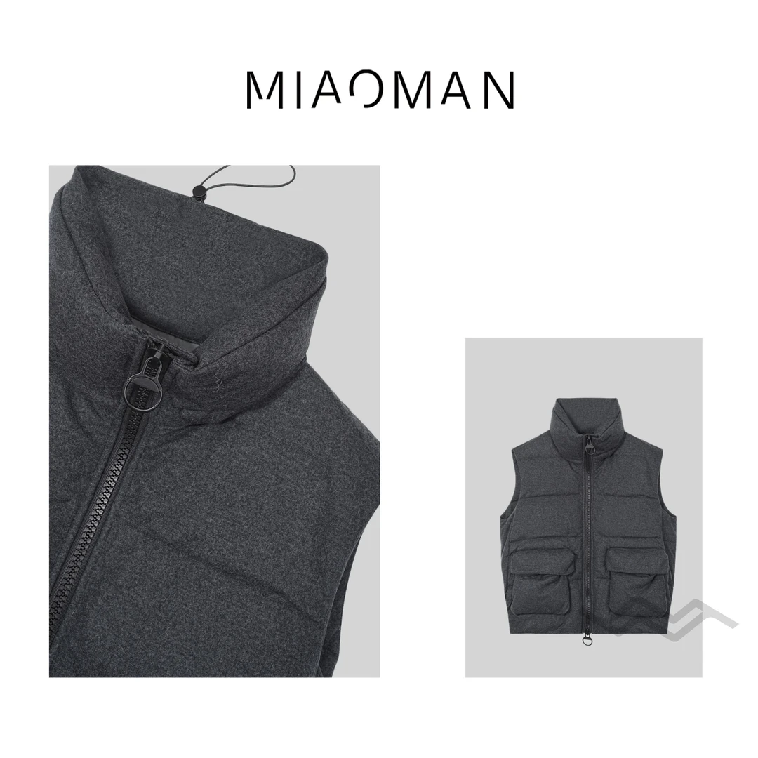 【妙姐精选】深圳高端欧货双口袋羽绒无袖马甲GM23761