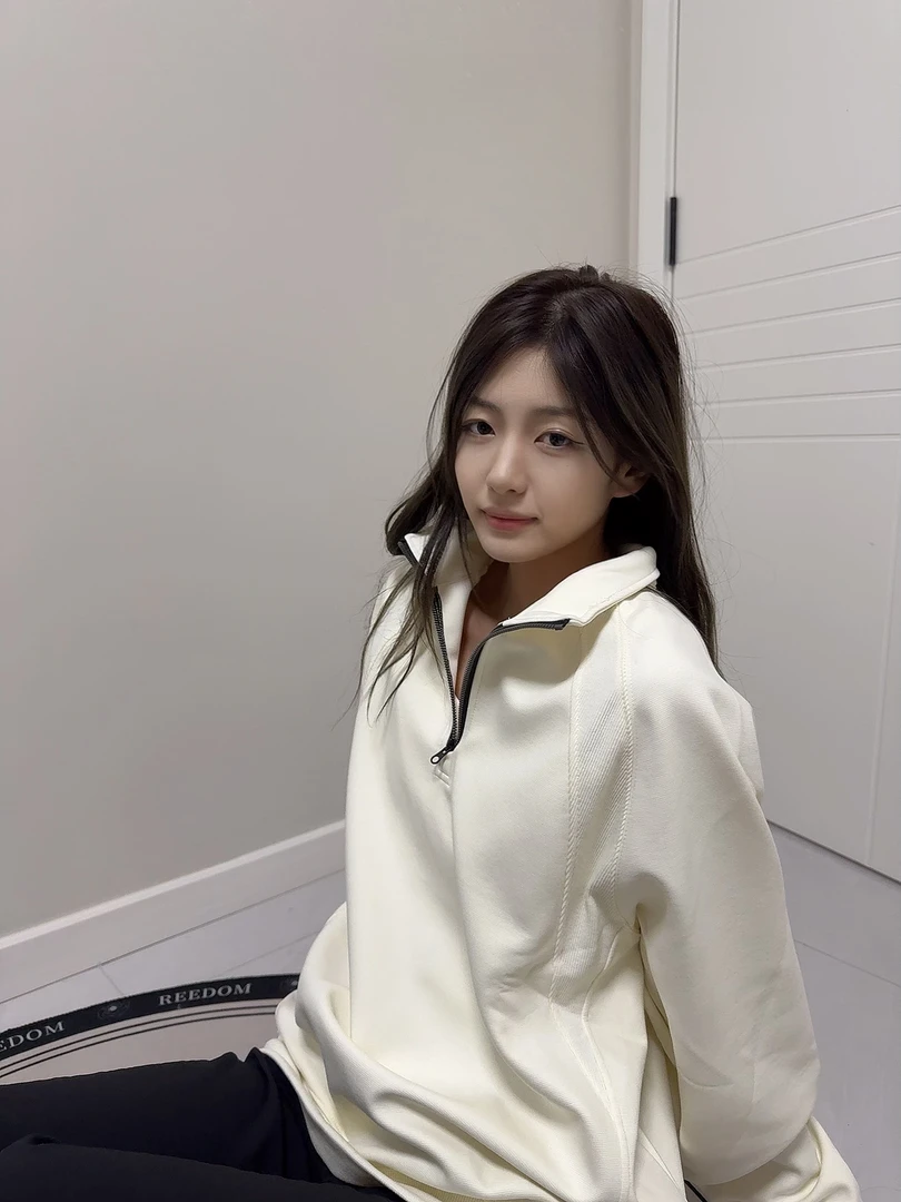 秋冬常规款开衫白色女常规袖纯色时尚立领卫衣运动拉链