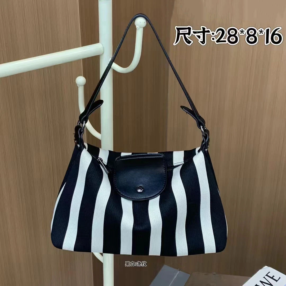 【斑马小包】Mr.ZHOU织布条纹斜挎包休闲单肩包