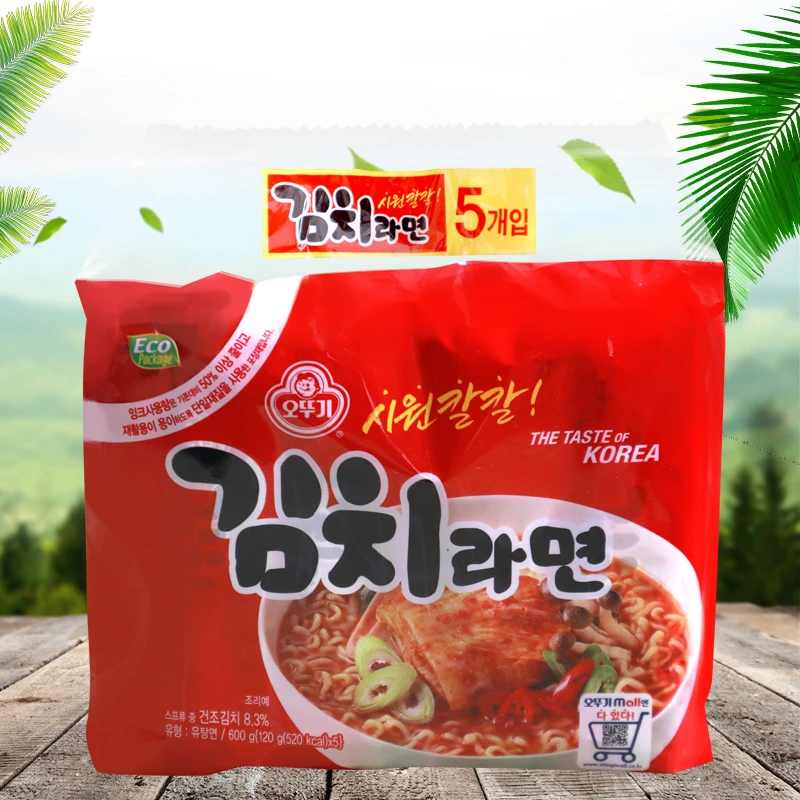 韩国进口不倒翁热拉面泡菜拉面韩式辣白菜方便面泡面速食