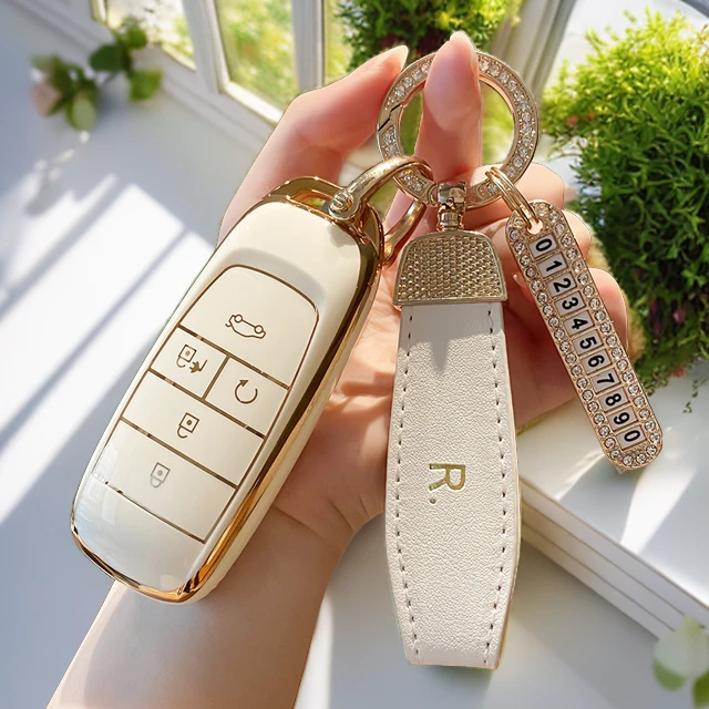 专用广汽传祺钥匙套GS4影豹GS8GS57GA3A4A6车GM8gs3m6pro钥匙扣包