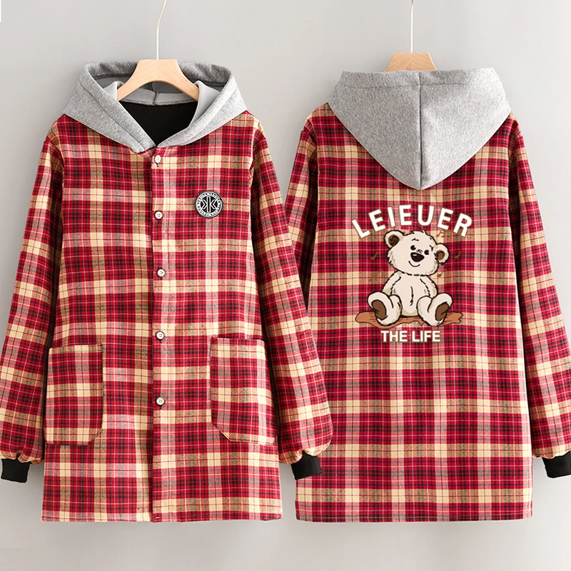 加绒加厚罩衣长袖围裙保暖防水耐脏家用外套女上班工作服定制印字