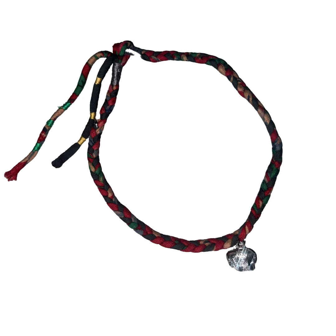 非金属布艺项链 张阅服饰  美雅家原创 纯手工编织 藏银吉象项链