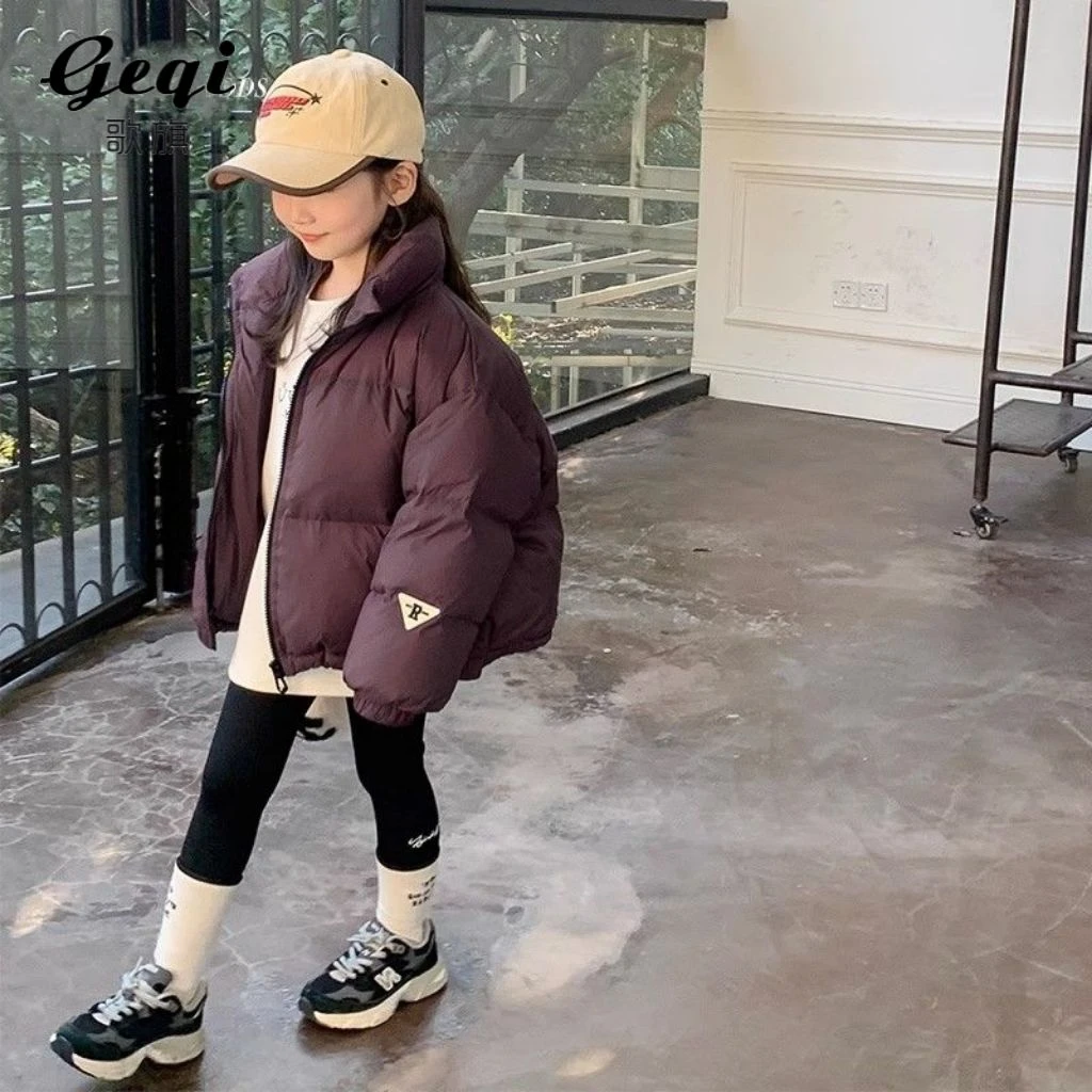 女童棉袄棉服冬装2023新款洋气加厚短款外套三防保暖儿童面包服潮