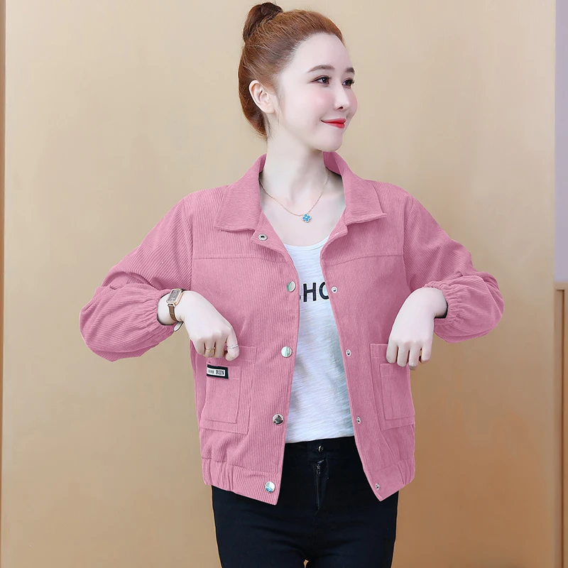 短外套女2024春季新款女士休闲夹克开衫宽松减龄小个子洋气上衣女