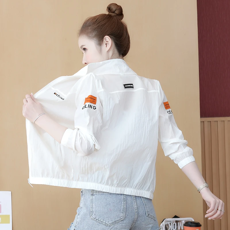 短款防晒衣女2025夏季新款韩版百搭刺绣洋气时尚短款薄棒球服女