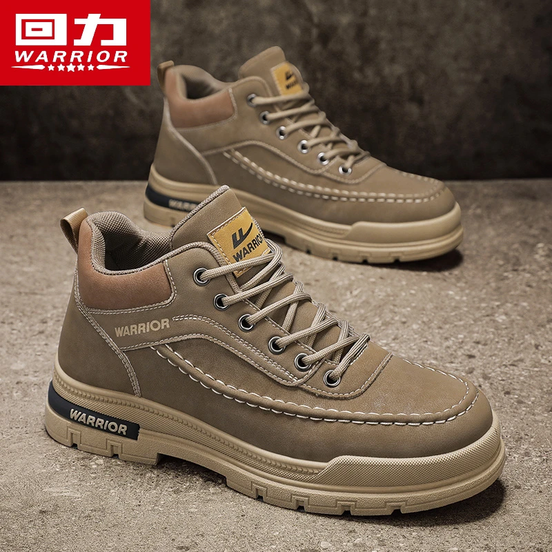 回力马丁靴男士2024新款秋冬季高帮男鞋英伦风运动工装短靴子男款