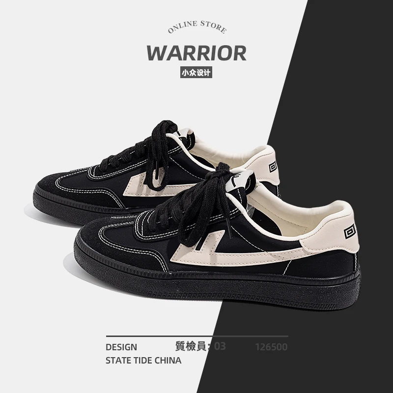 回力帆布鞋男夏季2024新款百搭小黑鞋男款休闲板鞋学生运动德训鞋