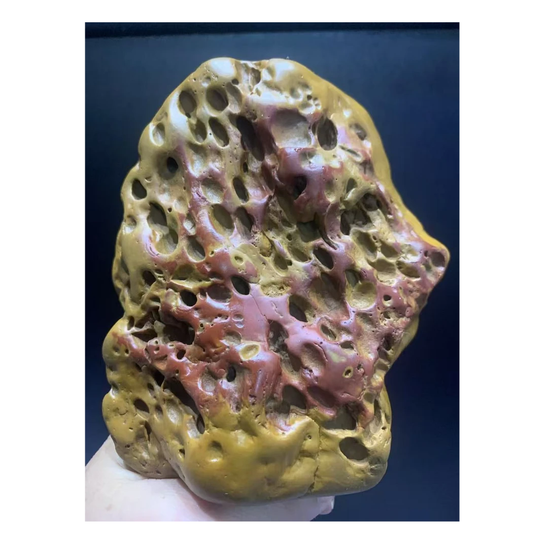 黄蜡石观赏石手把件 一物一拍