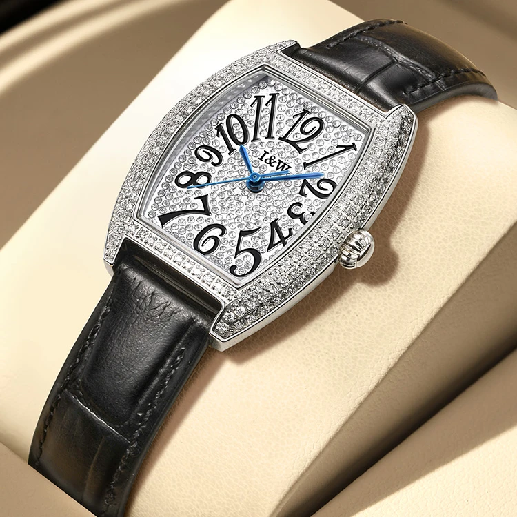 【水鱼儿专属】爱沃驰I&W腕表潮流时尚经典防水镶钻女士腕表55800