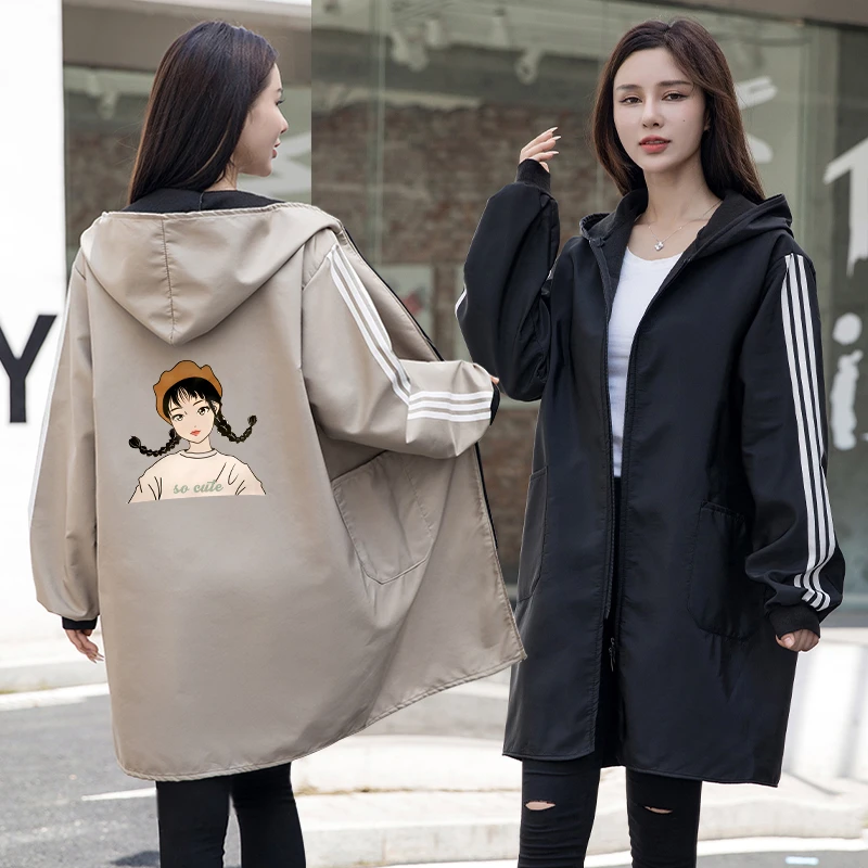 冬季加绒加厚罩衣女新款工作服定制logo印字卡通防污外穿长袖围裙