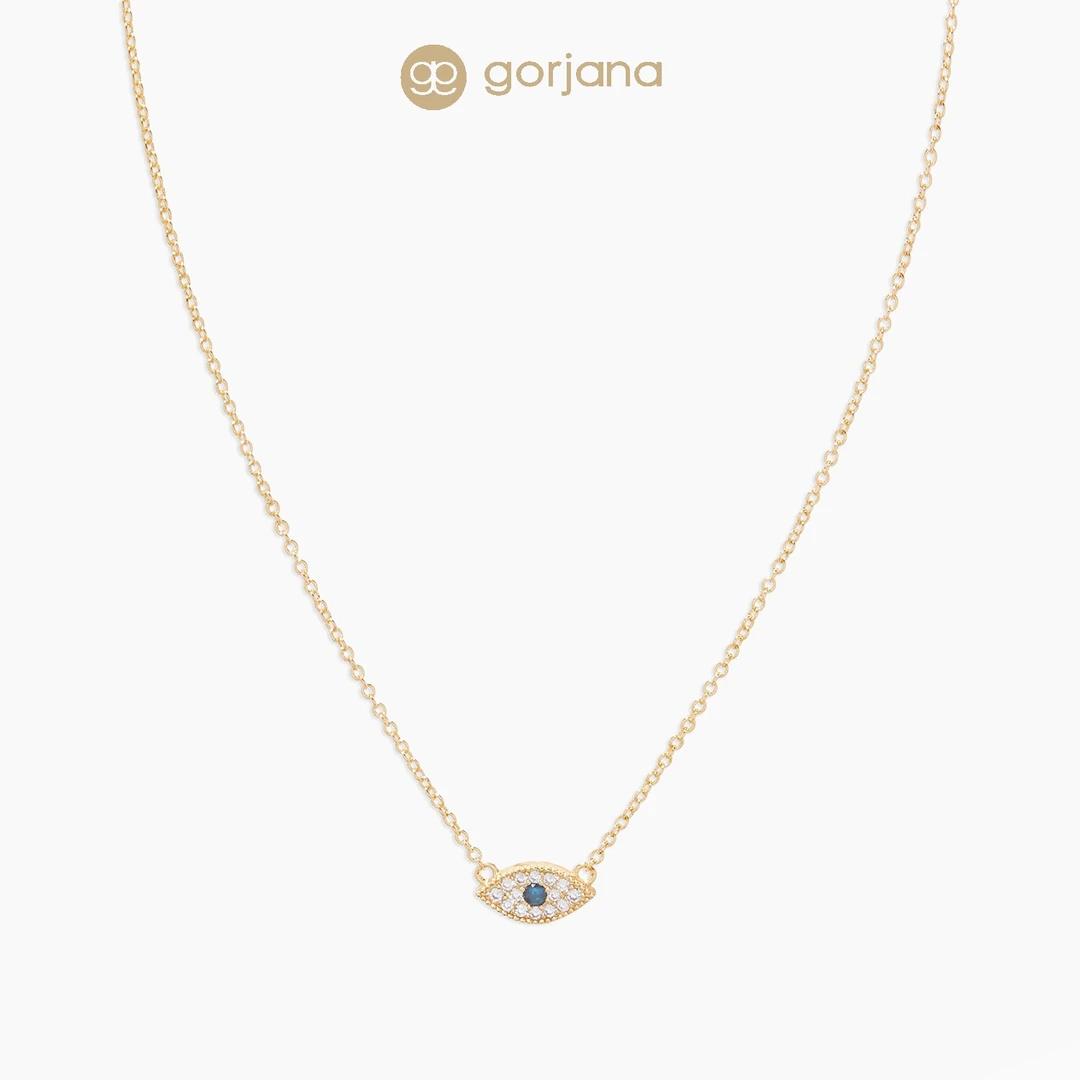 GORJANA 黄铜项链 恶魔之眼项链坠链锁骨链礼物气质简约