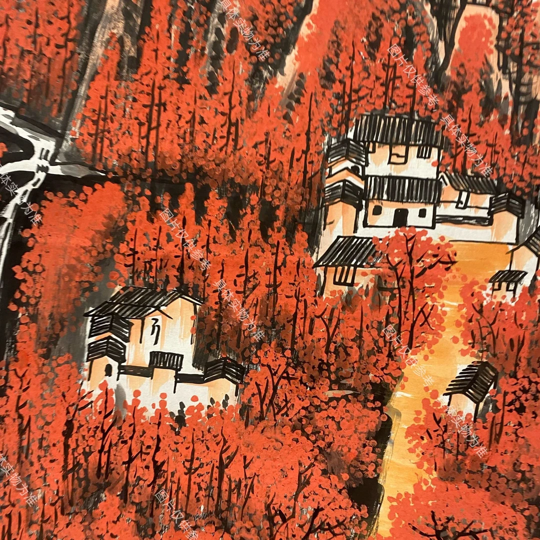 卞增林绘画/绘画/万山红遍/竖幅/无装裱