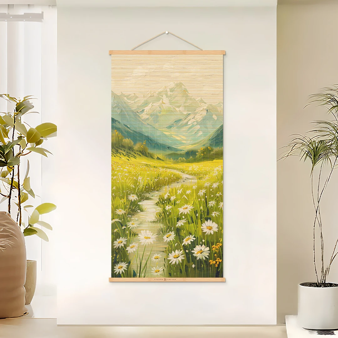 日照金山电表箱装饰挂画简约现代客厅沙发背景免打孔玄关墙壁挂画