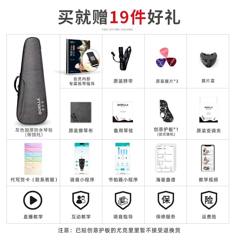 下单送学琴礼包
