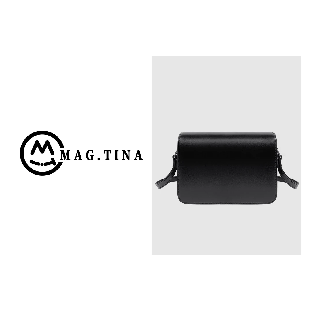 MIT专柜奢品：头层牛皮小方盒子单肩包-6099