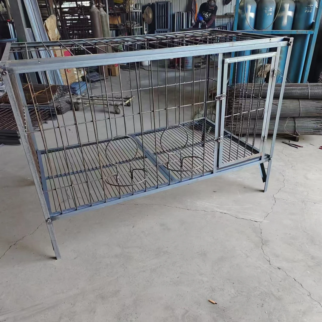 狗笼子大型犬室外实心钢筋角铁焊接笼具咬不坏狗场犬舍专用狗笼